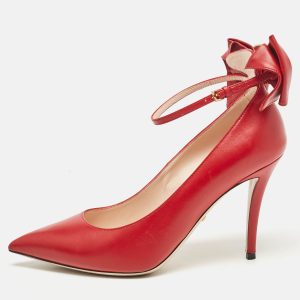 Gucci Red Leather Queen Margaret Pumps Size 38, Pumps - Luxury Closet catalog