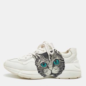 Gucci White Leather Mystic Cat Rhyton Low Top Sneakers Size 40, Athletic Shoes & Sneakers - Luxury Closet catalog