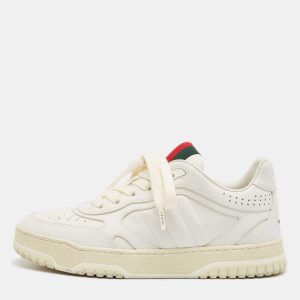 Gucci White Leather Re-Web Sneakers Size 36.5, Athletic Shoes & Sneakers - Luxury Closet catalog