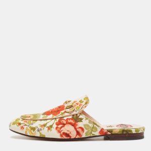 Gucci Multicolor Floral Canvas Princetown Horsebit Flat Mules Size 38, Sandals - Luxury Closet catalog