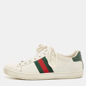 Gucci White Leather Web Ace Sneakers Size 38, Athletic Shoes & Sneakers - Luxury Closet catalog