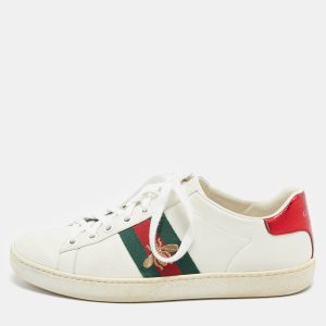 Gucci White Leather Web Detail Bee Embroidered Ace Low Top Sneakers Size 35.5, Athletic Shoes & Sneakers - Luxury Closet catalog