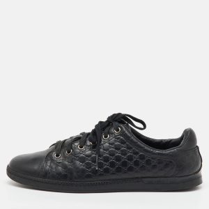 Gucci Black Microguccissima Leather Low Top Sneakers Size 38.5, Athletic Shoes & Sneakers - Luxury Closet catalog