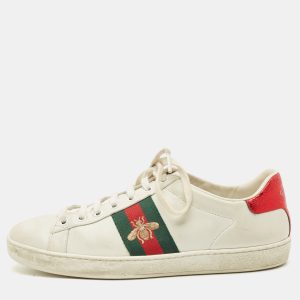 Gucci White Leather Ace Bee Embroidered Low Top Sneakers Size 38, Athletic Shoes & Sneakers - Luxury Closet catalog
