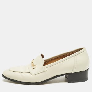 Gucci Off White Leather Interlocking G Horsebit Slip On Loafers Size 37, Loafers & Slip-Ons - Luxury Closet catalog