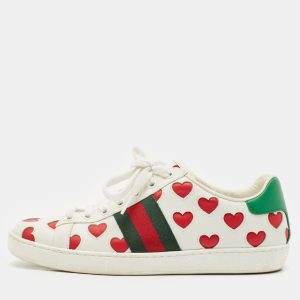 Gucci Multicolor Leather Ace Hearts Low Top Sneakers Size 37, Athletic Shoes & Sneakers - Luxury Closet catalog