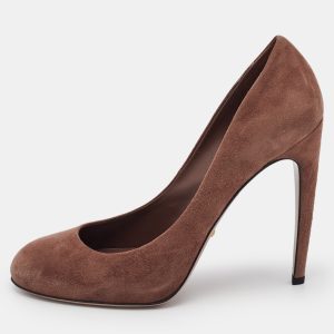 Gucci Brown Suede Goldie Platform Pumps Size 40, Pumps - Luxury Closet catalog