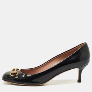 Gucci Black Guccissima Patent Horsebit Hollywood Pumps Size 39, Pumps - Luxury Closet catalog