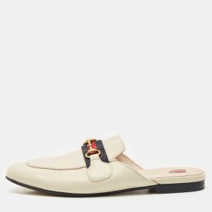 Gucci Cream Leather Princetown Horsebit Mule Sandals Size 38, Sandals - Luxury Closet catalog