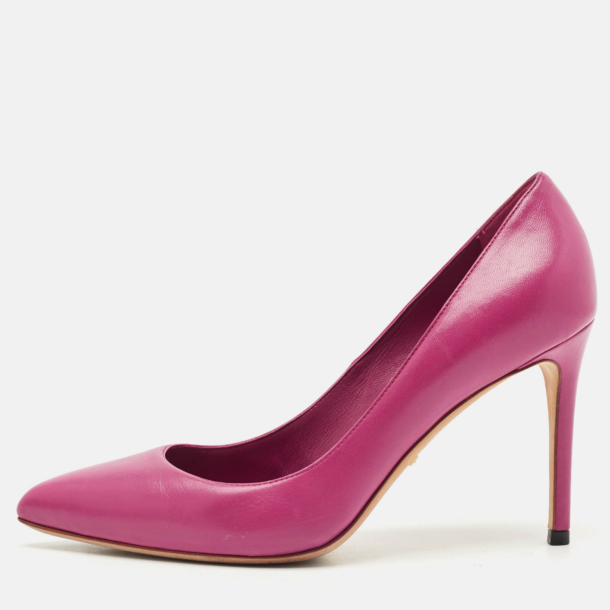 Gucci Purple Leather Brooke Pointed Toe Pumps Size 37, Pumps - Luxury Closet catalog