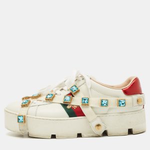 Gucci White Leather Flashtrek Chunky Low Top Sneakers Size 38, Athletic Shoes & Sneakers - Luxury Closet catalog