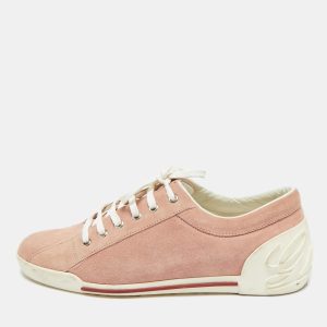 Gucci Pink Suede Script Logo Lace Up Sneakers Size 39, Athletic Shoes & Sneakers - Luxury Closet catalog