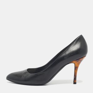 Gucci Black Leather Round Toe Pumps Size 39, Pumps - Luxury Closet catalog