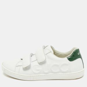 Gucci White/Green Crocodile Leather and Leather Ace Low Top Sneakers Size 38, Athletic Shoes & Sneakers - Luxury Closet catalog