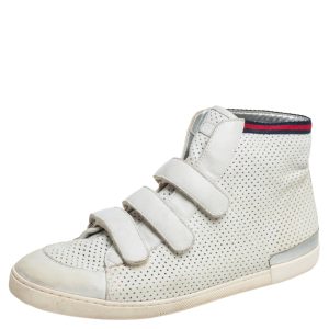 Gucci White Leather High Top Sneakers Size 36.5, Athletic Shoes & Sneakers - Luxury Closet catalog