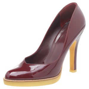 Gucci Burgundy Patent Leather Round Toe Pumps Size 37.5, Pumps - Luxury Closet catalog