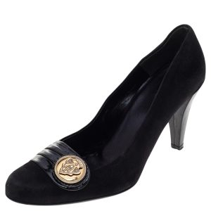 Gucci Black Suede And Patent Leather Hysteria Pumps Size 39, Pumps - Luxury Closet catalog
