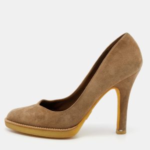 Gucci Tortilla Brown Suede Pumps Size 36.5, Pumps - Luxury Closet catalog