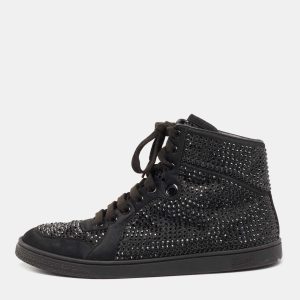 Gucci Black Satin Crystal Embellished Coda High Top Sneakers Size 39, Athletic Shoes & Sneakers - Luxury Closet catalog