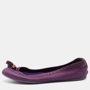 Gucci Purple Leather Tassel Ballet Flats Size 35, Flats - Luxury Closet catalog