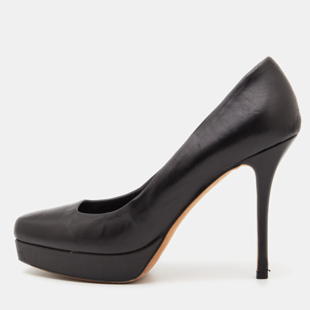 Gucci Black Leather Tile Platform Pumps Size 40, Pumps - Luxury Closet catalog