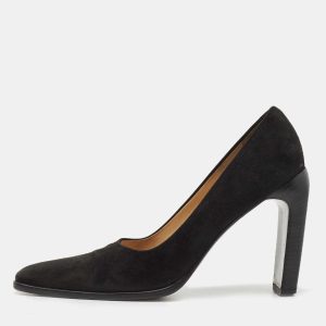 Gucci Black Suede Square Toe Pumps Size 38.5, Pumps - Luxury Closet catalog