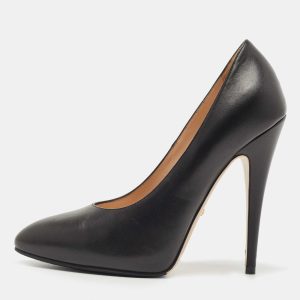Gucci Black Leather Pointed Toe Pumps Size 36.5, Pumps - Luxury Closet catalog