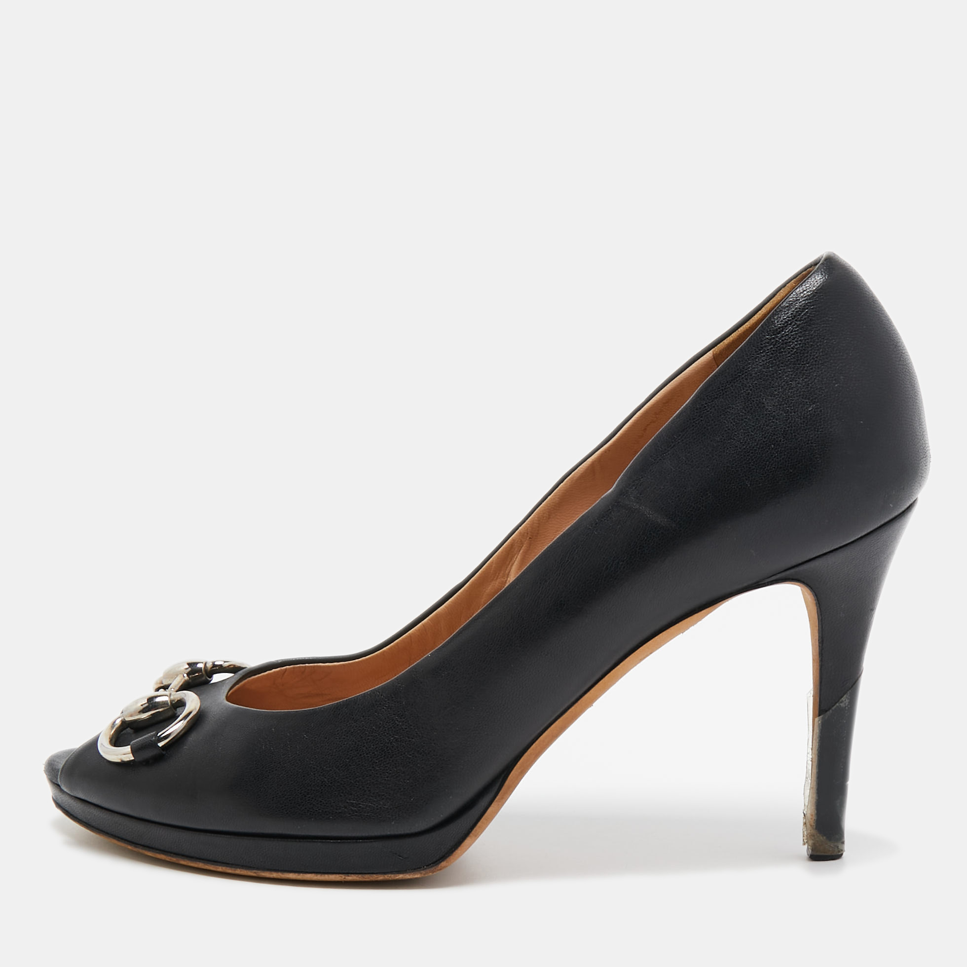 Gucci Black Leather Hollywood Pumps Size 39, Pumps - Luxury Closet catalog