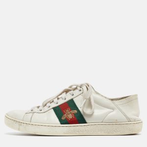 Gucci White Leather Ace Low Top Sneakers Size 37, Athletic Shoes & Sneakers - Luxury Closet catalog