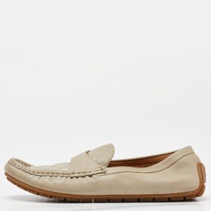 Gucci Beige GG Leather Slip On Loafers Size 38.5, Loafers & Slip-Ons - Luxury Closet catalog