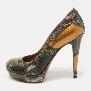 Gucci Multicolor Python Betty Platform Pumps Size 38, Pumps - Luxury Closet catalog