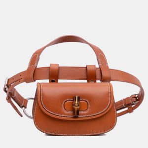 Gucci Mini Leather Bamboo 1947 Belt Bag, Luggage Accessories - Luxury Closet catalog