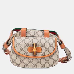 Gucci Mini GG Supreme Web Bamboo 1947 Belt Bag, Luggage Accessories - Luxury Closet catalog