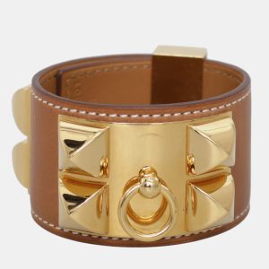 Hermes Gold Swift Calfskin Collier de Chien Bracelet, Apparel & Accessories - Luxury Closet catalog