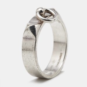 Herm&egrave;s Collier De Chien Sterling Silver 925 Ring Size 54, Jewelry - Luxury Closet catalog