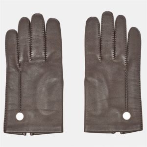 Hermes Dark Brown Leather Clou de Selle II Gloves Size 8, Luggage Accessories - Luxury Closet catalog