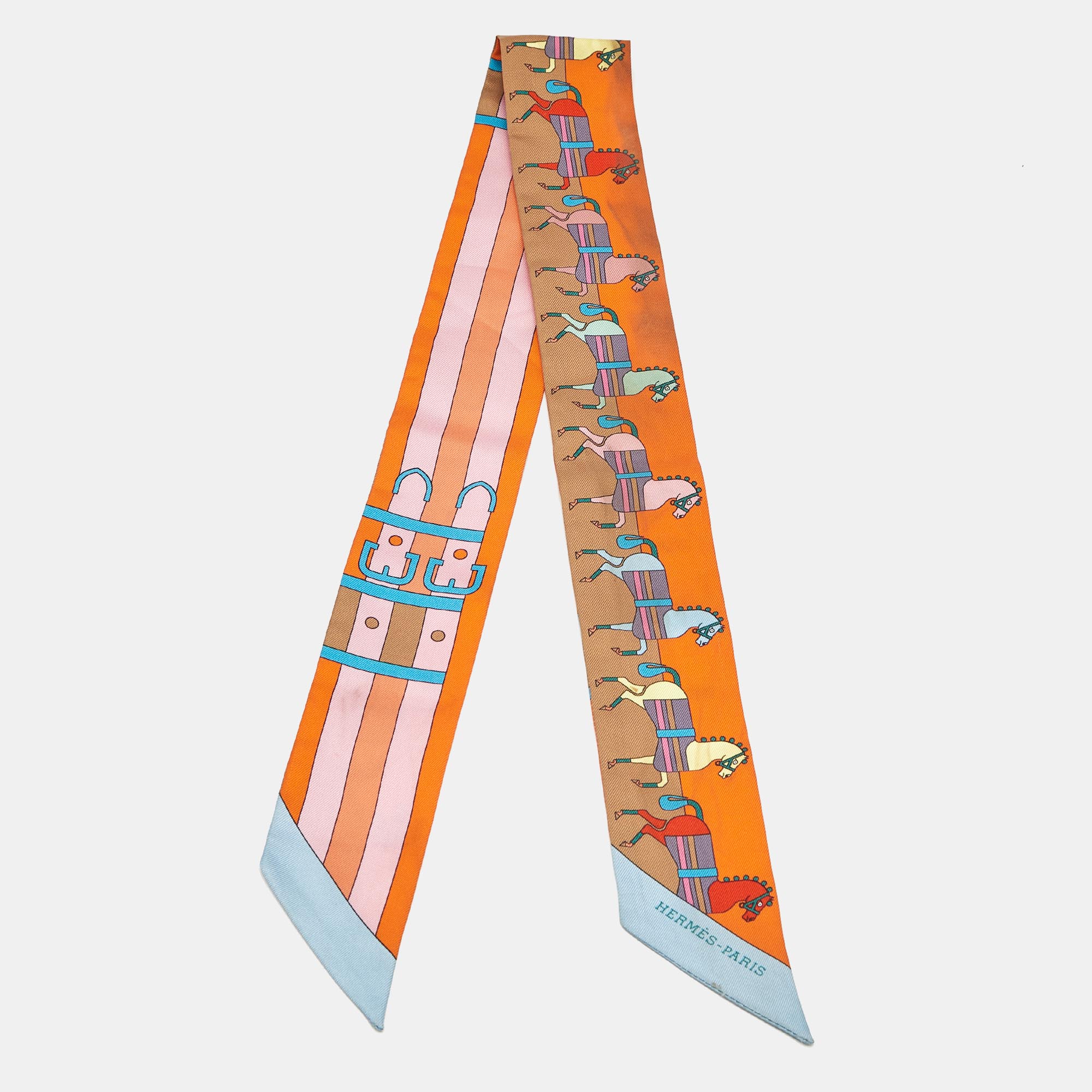 Hermes Multicolor Rocabar Silk Twilly Scarf, Scarves & Shawls - Luxury Closet catalog