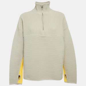 Hermes Grey Stretch Knit Yoga Pullover XS, Sweaters & Cardigans - Luxury Closet catalog