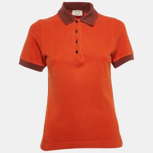 Hermes Orange Cotton Pique Polo T-Shirt S, Shirts & Tops - Luxury Closet catalog