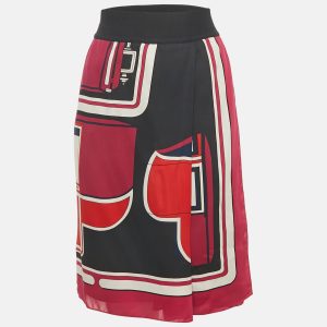 Hermes Multicolor Printe Silk Skirt M, Skirts - Luxury Closet catalog