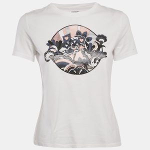 Hermes White Faubourg Rainbow Micro Print Cotton Crewneck T-Shirt M, Shirts & Tops - Luxury Closet catalog