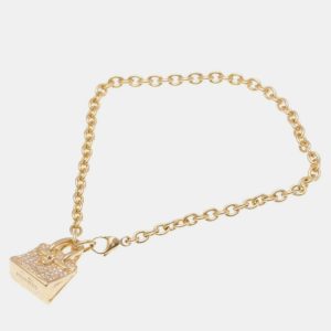 Hermes 18K Pink Gold Amulettes Kelly Diamond Charm Bracelet, Bracelets - Luxury Closet catalog
