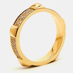 Hermes Clou D'H Ring Diamonds 18k Rose Gold Ring Size 52, Rings - Luxury Closet catalog