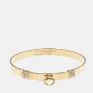 Hermes Collier De Chien 18K Rose Gold and Diamond Bangle, Bracelets - Luxury Closet catalog