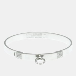 Hermes Collier de Chien Small 18K White Gold and Diamond Bangle Bracelet, Bracelets - Luxury Closet catalog