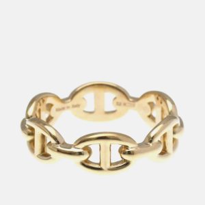Hermes Chaine D'ancre Pink Gold 18K Band Ring EU 52, Rings - Luxury Closet catalog