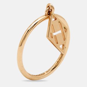 Herm&egrave;s Gambade 18k Rose Gold Ring Size 52, Rings - Luxury Closet catalog