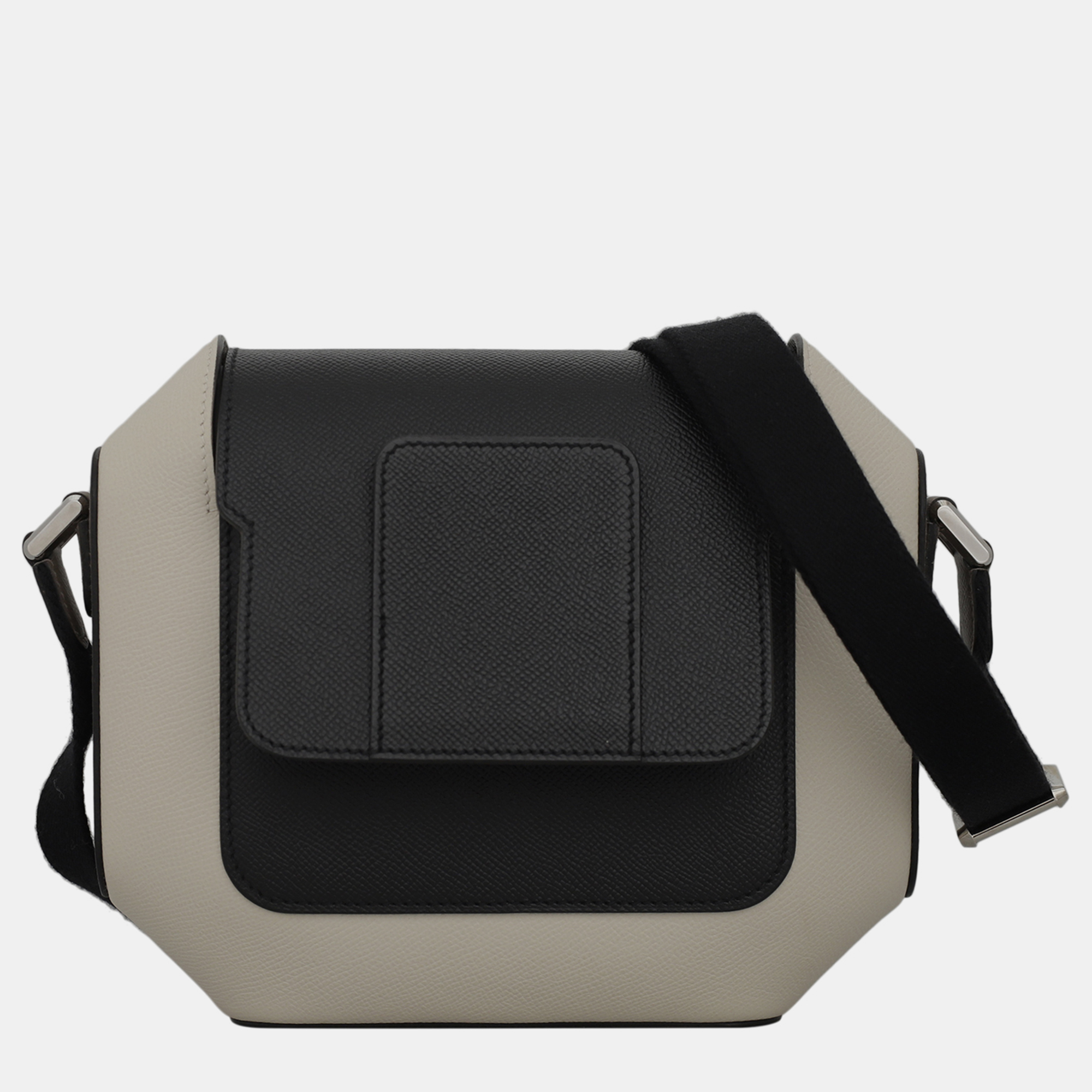 Hermes Black/ Off White/ Brown Leather Octogone 23 Bag, Shoulder Bags - Luxury Closet catalog