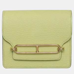 Hermes Jaune Bourgeon Chevre Roulis Slim Wallet, Wallets & Money Clips - Luxury Closet catalog