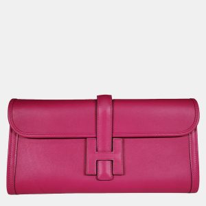 Hermes Rose Pourpre Swift Jige Elan bag 29, Wallets & Money Clips - Luxury Closet catalog